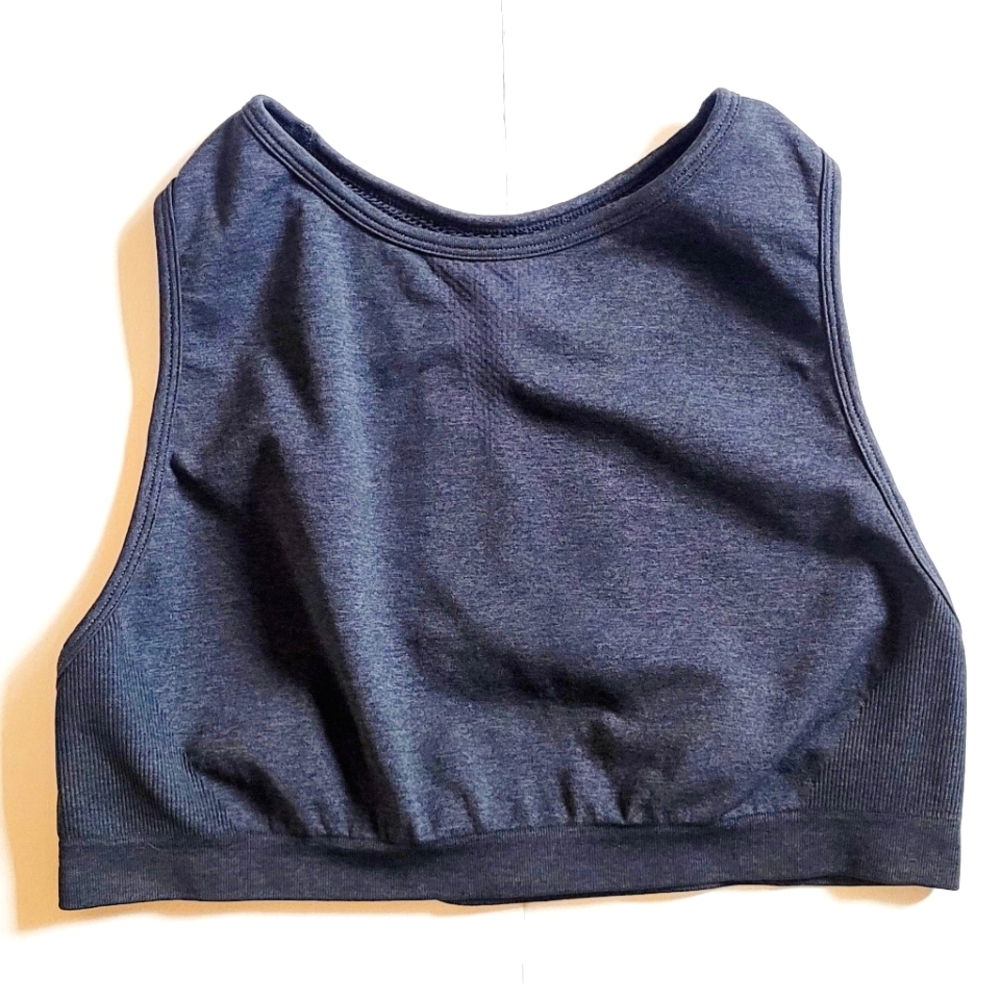 NWOT Dark Gray Cropped Sports Bra